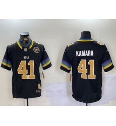 Men New Orleans Saints 41 Alvin Kamara Black 2024 F U S E Vapor Limited Stitched Jersey 3