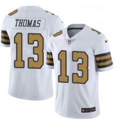 Mens Nike New Orleans Saints 13 Michael Thomas Limited White Rush Vapor Untouchable NFL Jersey