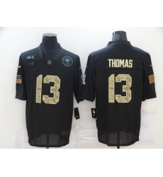 Nike New Orleans Saints 13 Michael Thomas Black Camo 2020 Salute To Service Limited Jersey