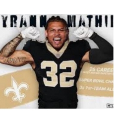 Saints #32 Tyrann Mathieu Jersey