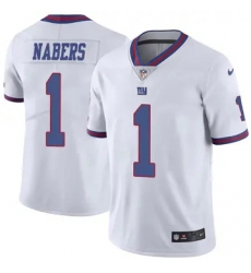 Men New York Giants #1 Malik Nabers Nike Color Rush Nike Stitched Jersey