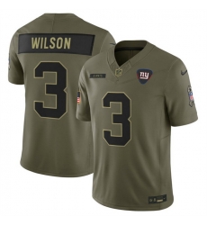 Men New York Giants 3 Russell Wilson Olive 2025 F U S E Salute to Service Limited Stitched Football Jersey Men New York Giants 3 Russell Wilson Olive 2025 F U S E Salute to Service Limited Stitched Football Jersey