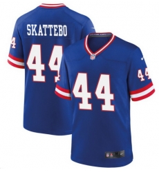 Men New York Giants 44 Cam Skattebo Royal 2025 Draft F U S E Vapor Limited Stitched Football Jersey