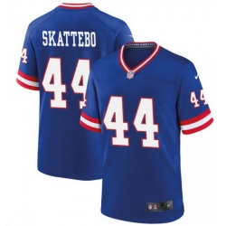 Men New York Giants 44 Cam Skattebo Royal 2025 Draft F U S E Vapor Limited Stitched Football Jersey