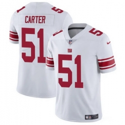 Men New York Giants 51 Abdul Carter White 2025 Vapor Untouchable Limited Stitched Jersey