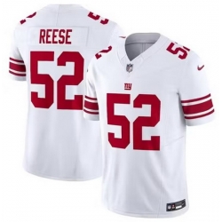 Men New York Giants Arvell Reese #52 White F U S E Stitched NFL Jersey