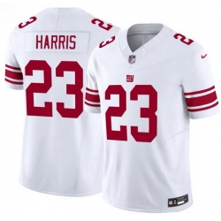 Men New York Giants Najee Harris White 2026 F U S E Vapor Untouchable Limited Stitched Jersey
