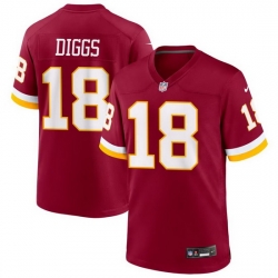 Men's Washington Commanders #18 Stephon Diggs Red 2026 Vapor Limited Stitched Football Jersey