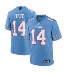 Men Tennessee Titans 14 Carnell Tate Blue Vapor Limited Stitched jersey Men Tennessee Titans 14 Carnell Tate Blue Vapor Limited Stitched jersey