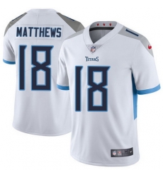 Nike Titans #18 Rishard Matthews White Youth Stitched NFL Vapor Untouchable Limited Jersey