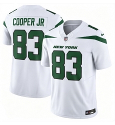 Men New York Jets Omar Cooper JR #83 White F U S E 2026 Draft Stitched Football Jersey Men New York Jets Omar Cooper JR #83 White F U S E 2026 Draft Stitched Football Jersey