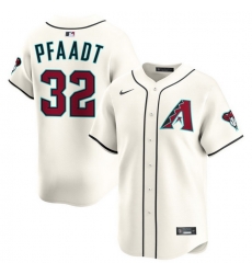 Men Arizona Diamondbacks Nike Home Limited Jersey Cream Pfaadt Brandon 32