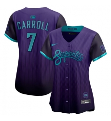 Women Arizona Diamondbacks ACTIVE PLAYER Purple 2025 City Connect Limited Stitched Baseball Jersey