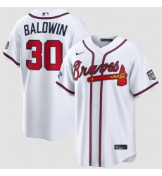 Men Atlanta Braves 30 Drake Baldwin White 2026 All Star Game USA 250 Patch Stitched Baseball Jersey Men Atlanta Braves 30 Drake Baldwin White 2026 All Star Game USA 250 Patch Stitched Baseball Jersey