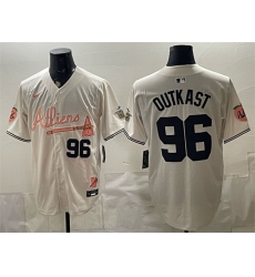 Men Atlanta Braves 96 OutKast Cream 2024 Atliens Peach With Outkast Patch Vapor Limited Stitched Baseball Jersey Men Atlanta Braves 96 OutKast Cream 2024 Atliens Peach With Outkast Patch Vapor Limited Stitched Baseball Jersey