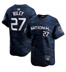 Youth Atlanta Braves 27 Austin Riley Royal 2023 All Star Stitched Baseball Jersey