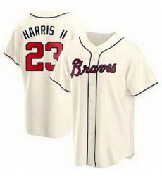 Youth Atlanta Braves Michael Harris II Replica Cream Alternate Jersey