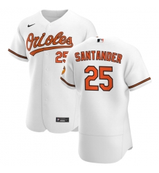 Men Baltimore Orioles 25 Anthony Santander Men Nike White Home 2020 Flex Base Player MLB Jersey