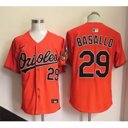Men Baltimore Orioles  29 Samuel Basallo Orange 2026 Limited Stitched Baseball Jersey