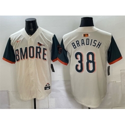 Men Baltimore Orioles  38 Kyle Bradish Natural 2026 City Connect Stadium Stitched Baseball Jersey