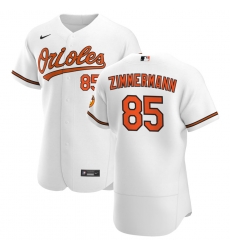 Men Baltimore Orioles 85 Bruce Zimmermann Men Nike White Home 2020 Flex Base Player MLB Jersey