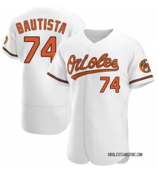 Men's Baltimore Orioles Felix Bautista #74  White Alternate Stitched Jersey