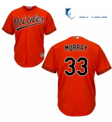 Youth Majestic Baltimore Orioles 33 Eddie Murray Replica Orange Alternate Cool Base MLB Jersey