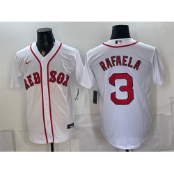 Men Boston Red Sox  3 Ceddanne Rafaela White Cool Base Stitched Baseball Jersey