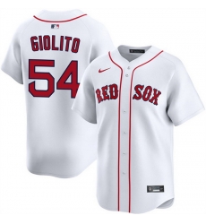 Men Boston Red Sox 54 Lucas Giolito White 2024 Home Limited Stitched Baseball Jersey