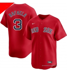 Men Nike Boston Red Sox #43 Ceddanne Rafaela Red Stitched Cool Base Jersey
