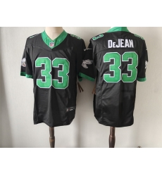 Men Philadelphia Eagles 33 Cooper DeJean Black Green Vapor Untouchable Limited Stitched Footb