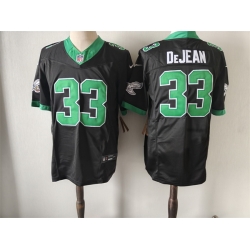 Men Philadelphia Eagles 33 Cooper DeJean Black Green Vapor Untouchable Limited Stitched Footb