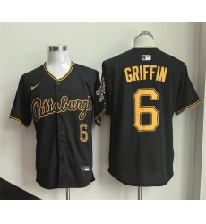 Men Pittsburgh Pirates 6 Konnor Griffin Black 2026 Limited Stitched Baseball Jersey Men Pittsburgh Pirates 6 Konnor Griffin Black 2026 Limited Stitched Baseball Jersey