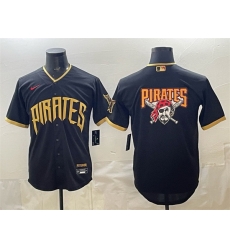 Men Pittsburgh Pirates Team Big Logo Black 2026 City Connect Stadium Stitched Baseball Jersey Men Pittsburgh Pirates Team Big Logo Black 2026 City Connect Stadium Stitched Baseball Jersey