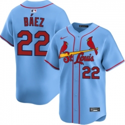 Men St  Louis Cardinals  22 Joshua Baez Blue Alternate Limited Stitched Baseball Jersey