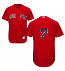 Mens Majestic Boston Red Sox 7 Christian Vazquez Red Alternate Flex Base Authentic Collection MLB Jersey