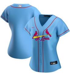 St  Louis St.Louis Cardinals Nike Women Alternate 2020 MLB Team Jersey Light Blue