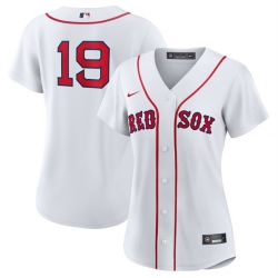 Women Boston Red Sox 19 Roman Anthony White No Name Cool Base Stitched Jersey
