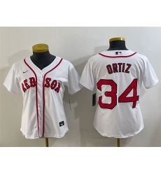 Women Boston Red Sox 34 David Ortiz White Cool Base Stitched Jersey Women Boston Red Sox 34 David Ortiz White Cool Base Stitched Jersey