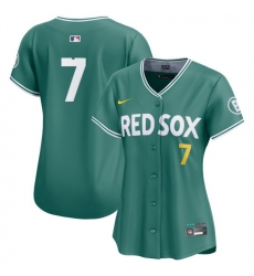 Women Boston Red Sox 7 Masataka Yoshida Green 2025 City Connect Limited Stitched Baseball Jersey
