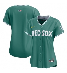 Women Boston Red Sox Blank Green 2025 City Connect Limited Stitched Baseball Jersey Women Boston Red Sox Blank Green 2025 City Connect Limited Stitched Baseball Jersey