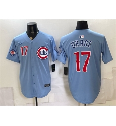 Men Chicago Cubs 17 Mark Grace Blue 2026 2nd Alternate Limited Stitched Baseball Jersey Men Chicago Cubs 17 Mark Grace Blue 2026 2nd Alternate Limited Stitched Baseball Jersey