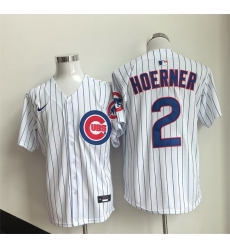 Men Chicago Cubs  2 Alex Bregman White Cool Base Stitched Baseball Jersey