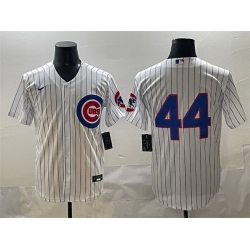 Men Chicago Cubs 44 Anthony Rizzo White Cool Base Stitched Baseball Jersey