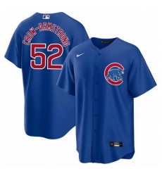 Men Chicago Cubs 52 Pete Crow Armstrong Blue 2024 Cool Base Stitched Baseball Jersey