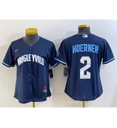 Youth Chicago Cubs 2 Nico Hoerner Navy City Connect Stitched Jersey