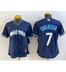 Youth Chicago Cubs 7 Dansby Swanson Navy City Connect Stitched Jersey Youth Chicago Cubs 7 Dansby Swanson Navy City Connect Stitched Jersey