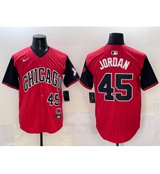 Men Chicago White Sox 45 Michael Jordan Red Black 2025 City Connect Limited Stitched Baseball Jersey