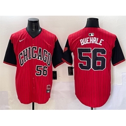 Men Chicago White Sox 56 Mark Buehrle Red Black 2025 City Connect Limited Stitched Baseball Jersey