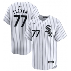 Men Chicago White Sox 77 Chris Flexen White Home Limited Stitched Baseball Jersey